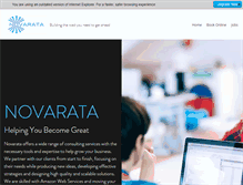 Tablet Screenshot of novarata.com